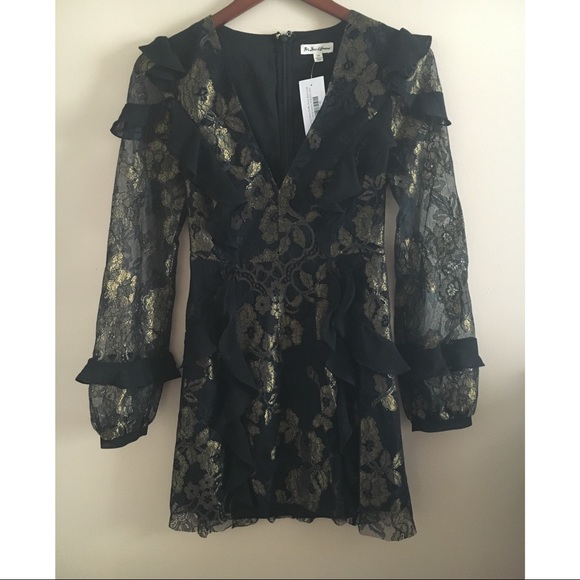 FFL BUMBLE LONG SLEEVE RUFFLE DRESS - Picture 5 of 8